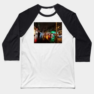 Rainy Paris Street Baseball T-Shirt